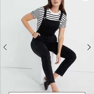Madewell skinny overalls in lunar wash size M NWT